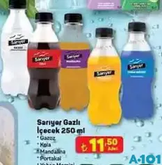 SARIYER GAZLI İÇECEK GAZOZ KOLA 250 ML